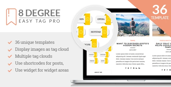 8 Degree Easy Tags Pro – Premium Tagging Plugin For WordPress